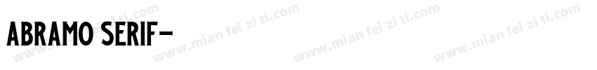 Abramo Serif字体转换